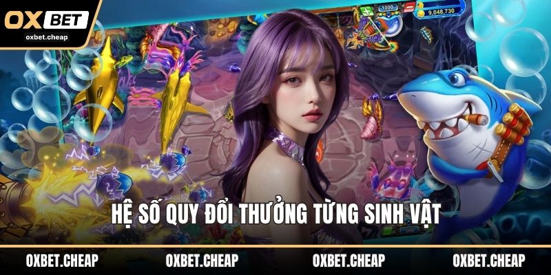 Hệ số quy đổi thưởng từng sinh vật